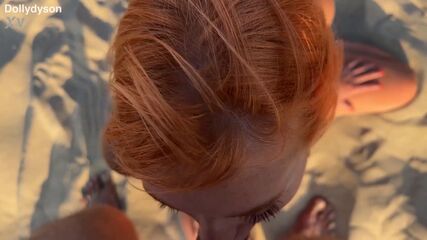 Public Beach Bukkake Slut POV